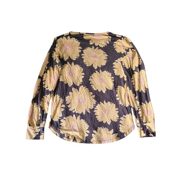 Lates By Kate Floral Sunflower Printed LS Pajama Set Modal Blend Size XS - Picture 5 of 9